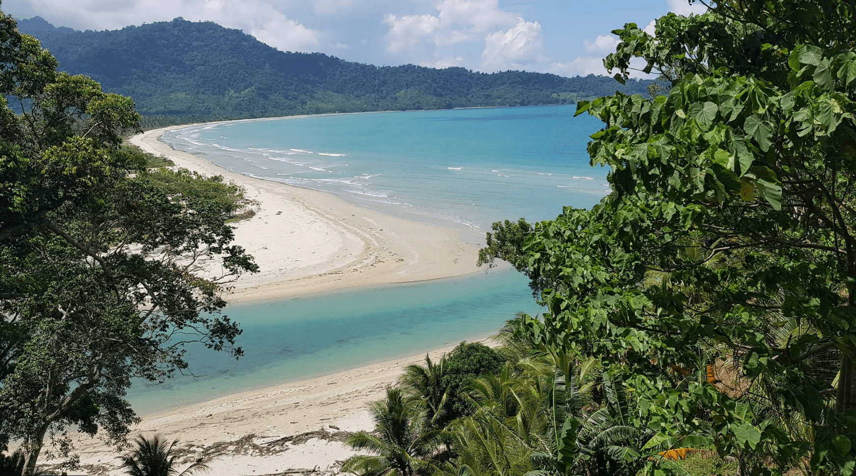 Palawan beach aerial view